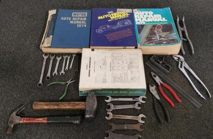 Automotive Repair Manuals 1958-1984 & 20+ Vintage Hand Tools Craftsman SK Chilton