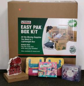 U-Haul Easy Pak Box Kit, 22 lbs, 24"x24"x13", 20 Boxes, Foam Art, Self Care Gift, Children's Lunchbox, And Decor