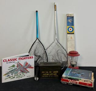 Outdoor Goods Including Nets, Lantern, Kite, Ammo Box & More