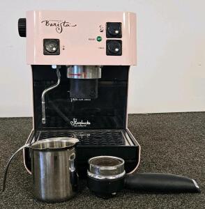 Starbucks Barista Pink Semi-Automatic Espresso Machine With Steam Wand, Portafilter & Pitcher