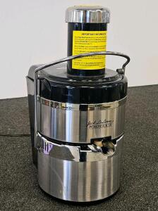 Jack LaLanne&rsquo;s Power Juicer Ultimate E-1188-1, Stainless Steel & Black, 250W Motor (tested, works)