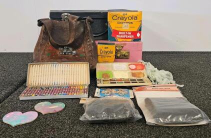 Vintage Art & Craft Supply Collection With Crayola, Sargent, Weber, 1970s&ndash;80s, And More