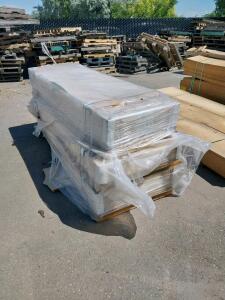 Three Woodgrain Boise 6'8" x 2'6" Knotty Alder Raised Panel Doors, 6-Pack