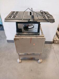 Rockwell Model 8 Table Saw 31-205 Type 1, 8" Blade, 120V, Stand Included, SN 83306199, Tested, Powers on