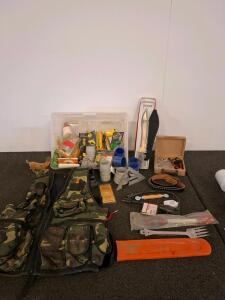 Large Tool & Outdoor Gear Bundle w/ Universal ByPass Ignition, STIHL Chainsaw cover Camo Vest