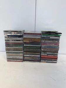 Collection of 44 Music CDs&mdash;Country, Pop & Christian&mdash;U2, Tim McGraw, Backstreet Boys, WOW Hits
