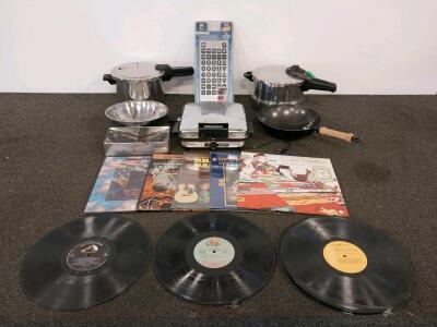 Elvis Presley, Star Wars, Nat King Cole & More &ndash; 12" Vinyl LP Record Collection, RCA, 20th Century, Black Angus Waffle Iron, Pressure Cookers, & More