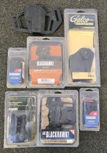 Galco SkyOps Glock Holster, Blackhawk SERPA Mounts, Mag Pouch, Flashlight Holder, Platforms