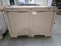 Large Military Tent and Accessory Kit &ndash; 2 Locking Wood Box, Forklift Base, 2 Crates - 10