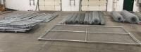 Large Lot Chain Link Fence Panels, Mesh Rolls & Hardware, Galvanized Steel,Temp Fence