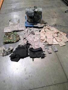 Military Tactical Gear Plate Carriers, ACU & Desert Uniforms, Rucksack, Pouches