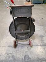 Uline H-39 Industrial Strapping Cart with Tools and Seals, 10" Wheels, 25" x 18.5" x 39" - 4