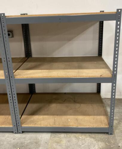Industrial Boltless Shelving Unit, 3 Shelves, 48" x 24" x 72", 500 lbs per Shelf Capacity