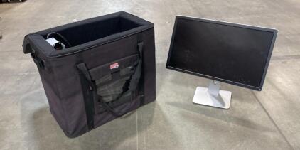 Dell P2414Hb 24" IPS LCD Monitor, Full HD, Stand, Gator Soft Case, Keyboard, Cables, 2016
