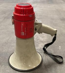 MG Electronics PGM-15PD 15W Megaphone, Built-in Siren, Whistle, Volume Control, 600ft Range
