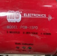 MG Electronics PGM-15PD 15W Megaphone, Built-in Siren, Whistle, Volume Control, 600ft Range - 3