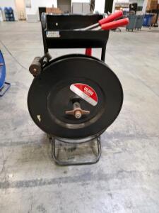 ULINE Steel Strapping Dispenser Cart with Tools, 3/8" to 1" Strap Width, 16" x 3" Core Capacity