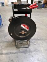 ULINE Steel Strapping Dispenser Cart with Tools, 3/8" to 1" Strap Width, 16" x 3" Core Capacity