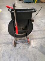 ULINE Steel Strapping Dispenser Cart with Tools, 3/8" to 1" Strap Width, 16" x 3" Core Capacity - 3