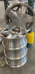 Used 5-Spoke 8-Lug Alloy Truck/Van Wheels, Set of 4