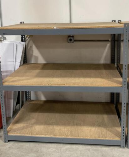 Heavy-Duty Metal Storage Shelving Unit, 72"x24"x72", 3 Adjustable Shelves, 2,400 lb. Capacity