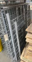 Selective Pallet Rack System with Wire Decks & Particleboard Shelves, Approx. 8 ft Beams, Gray - 2