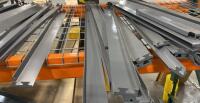 Selective Pallet Rack System with Wire Decks & Particleboard Shelves, Approx. 8 ft Beams, Gray - 5
