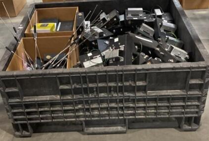 Lot of 915 MHz RF Amplifiers, Black Box Switches & Whip Antennas &ndash; N-Type, 50+ Pieces and Container