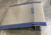 Uline Aluminum Dock Plate, 3/8" Thick, Diamond Plate Surface, 7" Safety Legs - 2