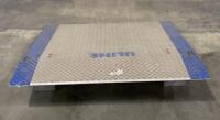Uline Aluminum Dock Plate, 3/8" Thick, Diamond Plate Surface, 7" Safety Legs - 3