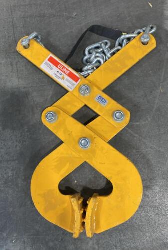 Uline H-12 Pallet Puller Clamp, 5,000 lb Capacity, 30&rdquo; Chain, Steel, Yellow, China