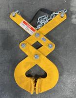 Uline H-12 Pallet Puller Clamp, 5,000 lb Capacity, 30&rdquo; Chain, Steel, Yellow, China - 3