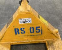 Manual Pallet Jack, 5500 lb Capacity, 48" Forks, 27" Width, CE/GS Certified, Yellow/Black, RS 05 - 2