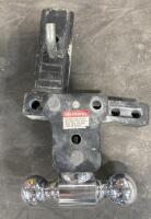 B&W Adjustable Trailer Hitch Ball Mount, Dual 2" & 2-5/16" Balls, 2" Receiver, Heavy Duty - 3