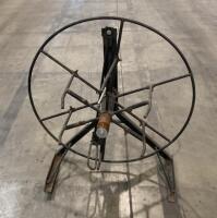 3-Point Hay Bale Unroller/Spinner Attachment, Heavy Duty Steel Frame, Fits Round Bales
