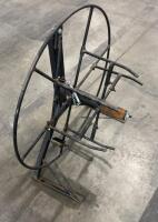 3-Point Hay Bale Unroller/Spinner Attachment, Heavy Duty Steel Frame, Fits Round Bales - 3