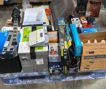 Office Supplies & Equipment Bulk Lot &ndash; Includes Brother PT-D210, Swingline Trimmer, VTech Phone, Epson Printer, and More