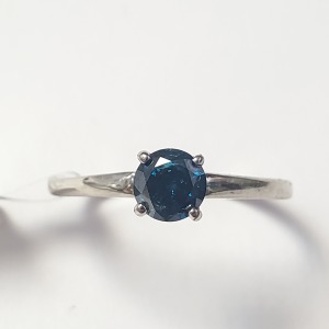 $2115 14K Natural Blue Diamond (Treated)(0.42ct) Ring