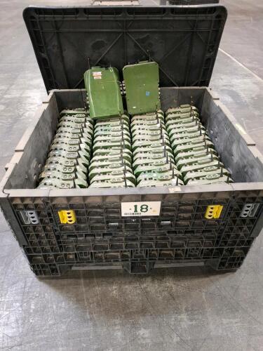 Bulk Lot Military SINCGARS Vehicle Radios AN/VRC-88 Series w/ Antennas, Container #18