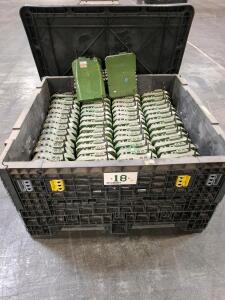 Bulk Lot Military SINCGARS Vehicle Radios AN/VRC-88 Series w/ Antennas, Container #18