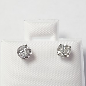 $1585 14K Diamond (0.52,I1-3,F-H) Earrings