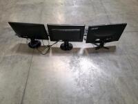 Acer & Dell 22"-24" Monitors Bundle, 1920x1080 LED, 3 Wired Keyboards, Power Cables Included - 2