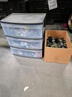 Lot of 30+ Assorted Industrial Tape & 25 Gateway Cable Co. RF Dummy Loads w/ Storage Drawers