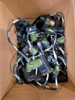 Lot of 30+ Assorted Industrial Tape & 25 Gateway Cable Co. RF Dummy Loads w/ Storage Drawers - 2