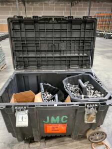 Bulk Lot RF Coax Cables & 250 Fixed Attenuators in Heavy-Duty Rolling Lockable Storage Case