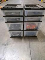 Bulk Lot Ethernet Patch & USB Cables with 2 Plastic Drawer Units, Cat5e/Cat6, 30+ Cables