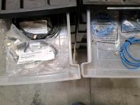 Bulk Lot Ethernet Patch & USB Cables with 2 Plastic Drawer Units, Cat5e/Cat6, 30+ Cables - 5