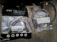 ATEN 2L-7D06H 0.6m & Extron HDMI Ultra 6 1.8m High Speed 4K HDMI Cables, Adapters Lot - 2