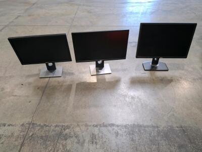 Dell UltraSharp 24" LCD Monitors Lot - IPS, Height Adjustable, Full HD+
