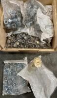 1/2"-13 Hex Nylon Insert Stop Lock Nuts, Steel, Zinc Plated, Approx. 100-200 Pieces - 2